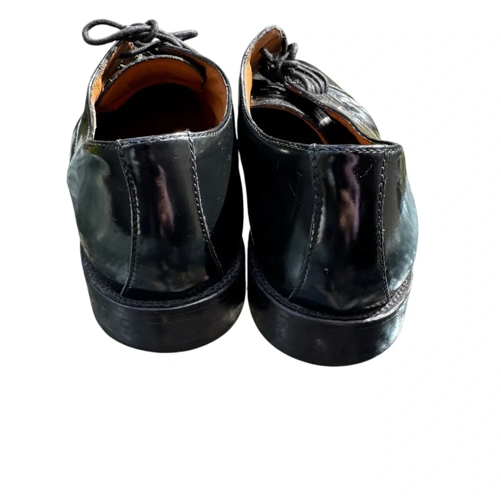Bostonian Men's Classic Cap Toe Black Leather Dress Shoes Size 9.5